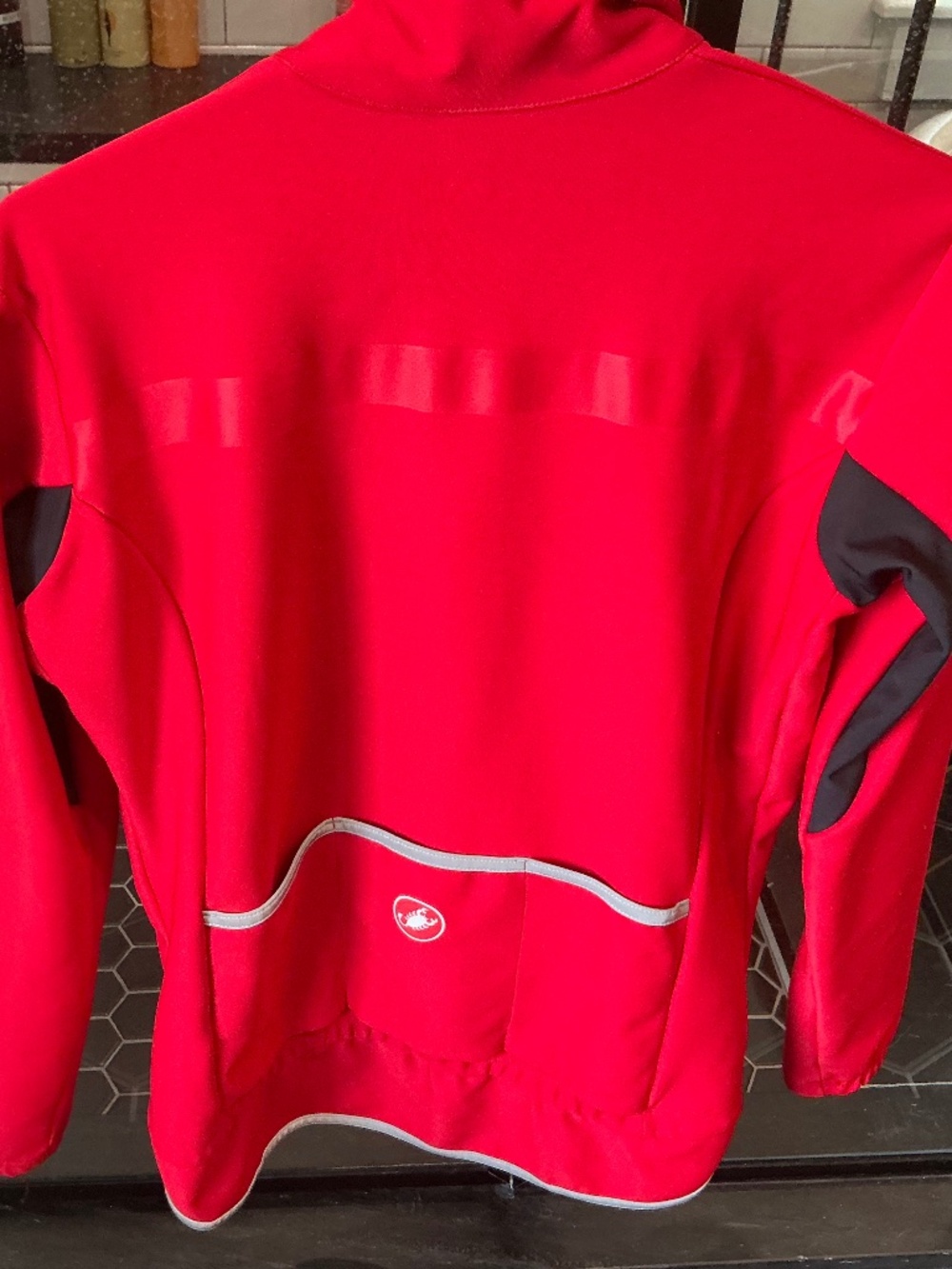 Red Castelli long sleeve Rossi Corsa Bicycle Jersey - Picture 3 of 3